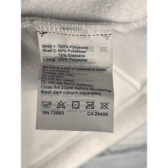 HELLY HANSEN Women's White Full Zip Fleece Jacket Medium - Picture 3 of 6